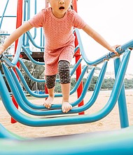 Playgrounds can help children develop physical and social skills so parents and guardians should be prepared when their kids try out new equipment at the park.
Mandatory Credit:	Tang Ming Tung/Stone RF/Getty Images