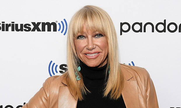 Suzanne Somers visits SiriusXM Studios on January 6, 2020 in New York City.
Mandatory Credit:	Dia Dipasupil/Getty Images