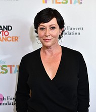 Shannen Doherty, seen here in 2017, was showered with love over the weekend. The actress reunited with some of her “Beverly Hills 90210” costars for a 90s Con panel in Tampa, Florida. Doherty has been living with stage 4 cancer. Toward the end of the event the audience gave her a standing ovation, according to People.
Mandatory Credit:	Earl Gibson III/Getty Images