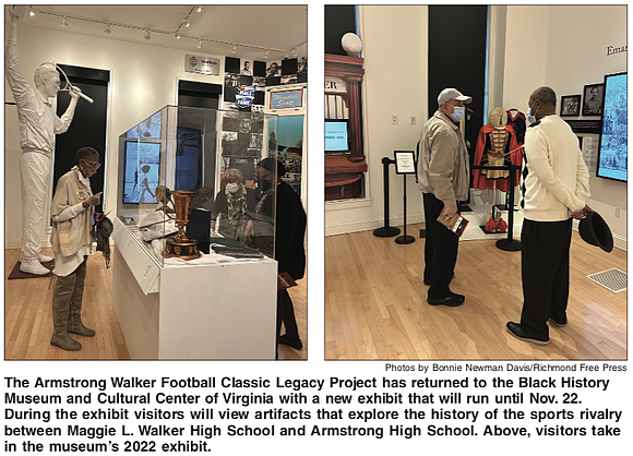 The Armstrong Walker Football Classic Legacy Project has returned to the Black History Museum and Cultural Center of Virginia with ...