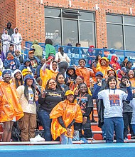 Rain failed to dampen the spirits of Virginia State University alumni, fans and students during VSU’s homecoming celebration Oct. 14 in Ettrick.