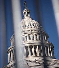 The United States Capitol is seen on March 21 in Washington.  As the search for a speaker continues, some House Republicans are already casting doubt over the future of the administration’s $105 billion security supplemental request for aid to Ukraine and Israel.
Mandatory Credit:	Win McNamee/Getty Images