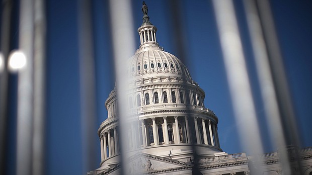 The United States Capitol is seen on March 21 in Washington.  As the search for a speaker continues, some House Republicans are already casting doubt over the future of the administration’s $105 billion security supplemental request for aid to Ukraine and Israel.
Mandatory Credit:	Win McNamee/Getty Images