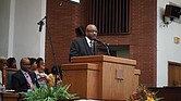 Dr. Gary Banks, pastor of Ephesus Richmond Seventh-Day Adventist Church, and other church leaders realized the need to invest more in virtual broadcast services after the COVID-19 pandemic led some churches to transition to online worship. Ephesus’ in- person worship service has resumed on Saturdays and are streamed live on YouTube.