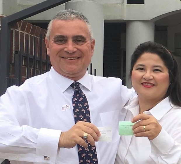 Burt Levine and his wife have early voted.