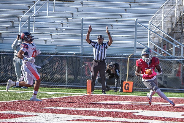 Virginia Union University had much to celebrate with its homecoming win over Lincoln University 57-0 on Oct. 21 at Hovey Field. The Panthers had 481 yards total offense to just 168 for the Lions. All-American tailback Jada Byers ran for 55 yards and four touchdowns on just 12 carries.