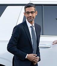 Google and Alphabet Inc. CEO Sundar Pichai arrives at the federal courthouse in Washington, Monday, Oct. 30, 2023.
Mandatory Credit:	Jose Luis Magana/AP