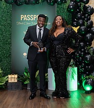 Rapper, Lil Keke, receiving his awardk