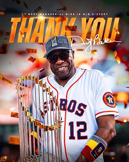 2022 Topps Living Card #570 – Dusty Baker Houston Astros – Facsimile Auto