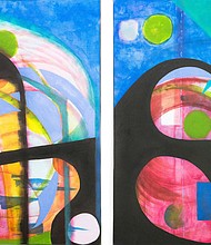 Amelia, by Sharon Stone (acrylic on canvas).