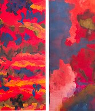 Protection, Peace, and Power, by Sharon Stone (acrylic on canvas).