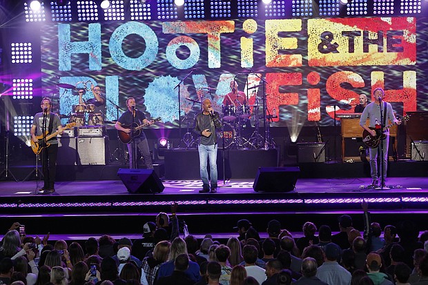 Hootie & the Blowfish performing on "Jimmy Kimmel Live!" in November 2019.
Mandatory Credit:	Randy Holmes/Disney General Entertainment Con/ABC/Getty Images