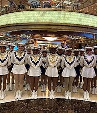 Local Ball High School Drill Team Tornettes and school mascot Tuffy