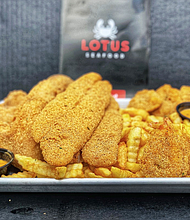 Lotus Seafood is honoring veterans and active military service members with a complementary Veterans Day Lunch choice of Fish Fillets with Fries or Shrimp and Fries at all five Houston Area locations.