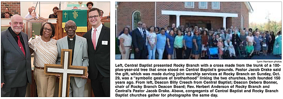 Two Dinwiddie County Baptist churches, Rocky Branch in Sutherland and Central in Church Road, both celebrated their 150-year anniversaries in ...
