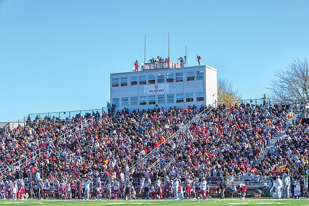 A record crowd of 15,000 came out for Saturday’s VUU-VSU match at Hovey Field.