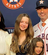 Joe Espada with Wife Pamela , daughters Vivian, 8 Eliana, 12