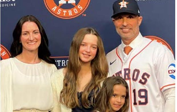 Joe Espada with Wife Pamela , daughters Vivian, 8 Eliana, 12