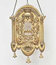 Georg Zeiller, Torah Shield, 1825, silver-gilt, the Museum of Fine Arts, Houston, Museum purchase funded by the Toomim-Robinson Family.