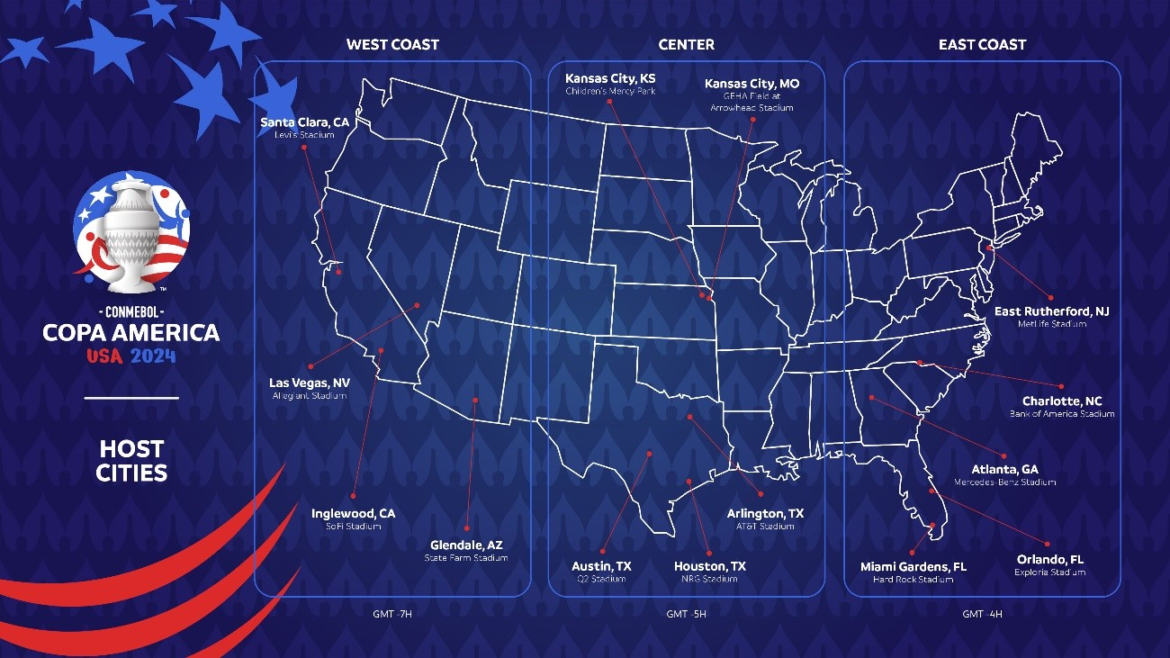 CONMEBOL Copa America 2024 to be Hosted at Houston Texans' NRG Stadium