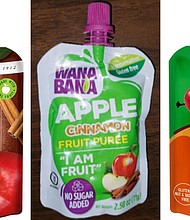 Certain apple puree and applesauce products from three brands have been recalled: WanaBana, Schnucks and Weis.
Mandatory Credit:	Food and Drug Administration