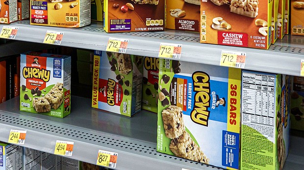 Quaker Oats on Friday recalled more than 40 granola bar and cereal products because they could be contaminated with salmonella.
Mandatory Credit:	Jeff Greenberg/Universal Images Group Editorial/Getty Images