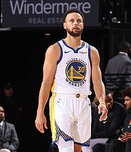 Curry is the holder of several NBA three-point records.
Mandatory Credit:	David Sherman/NBAE/Getty Images