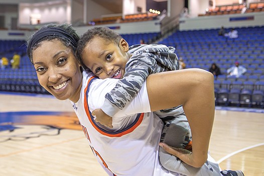 Amesha Miller is more than just a student-athlete at Virginia State University. She’s that rare student-athlete and mother.