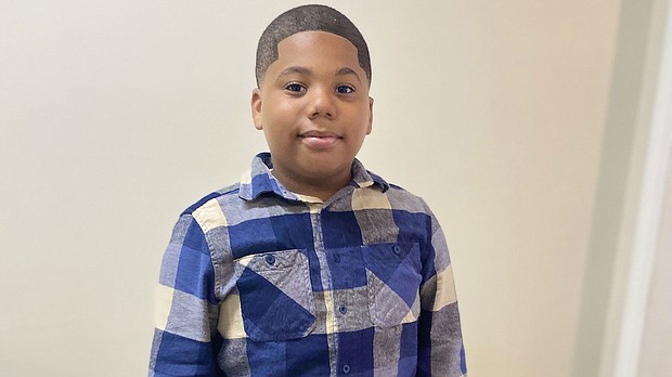 Aderrien Murry, an 11-year-old Mississippi boy who was shot by a police officer after he called 911 for help, is recovering after being released from the hospital, according to his family.
Mandatory Credit:	Family of Aderrien Murry