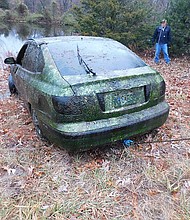 A Hyundai belonging to Donnie Erwin was found after a YouTuber went searching for clues related to the man's disappearance 10 years ago.
Mandatory Credit:	Camden County Sheriff's Office