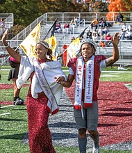 Miss Virginia Union University and Mr. Virginia Union University, Raina Haynes and Larry Hackey, celebrated the school’s homecoming on Oct. 24.