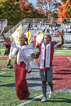 Miss Virginia Union University and Mr. Virginia Union University, Raina Haynes and Larry Hackey, celebrated the school’s homecoming on Oct. 24.