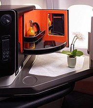 Stelia’s Opera premium business class suites are expected on some A321XLR aircraft.
Mandatory Credit:	Franck Socha/Stelia