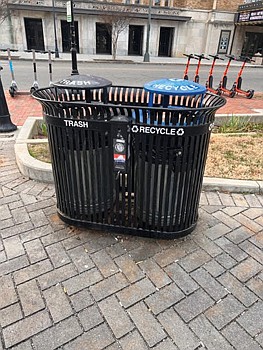 Trash receptacles at Monroe Park, which is maintained by Virginia Commonwealth University, routinely attract rats, leading Sen. Ghazal Hashmi to question the university’s $2,400 a month spending on poison-bait rat traps.