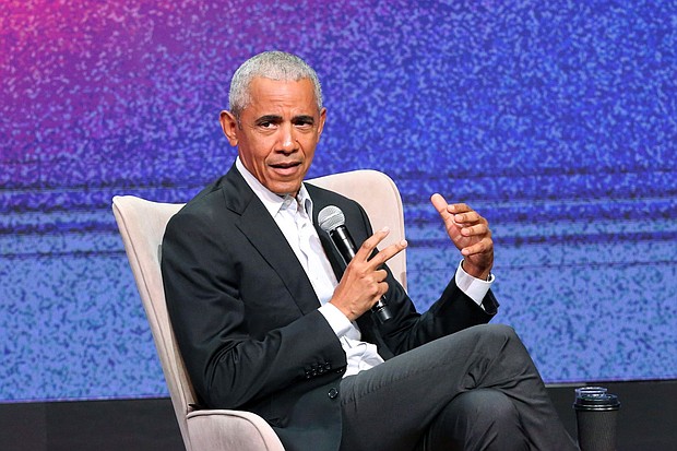 The former president shared his list of favorite songs of the year to his official Instagram on Friday, and it was pretty eclectic.
Mandatory Credit:	Alexander Beltes/EFE/Zuma Press