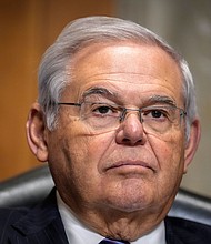 Sen. Bob Menendez looks on during a Senate Foreign Relations Committee confirmation hearing on Capitol Hill, in October 2023, in Washington, DC. Sen. Menendez has been charged with receiving gifts from Qatar.
Mandatory Credit:	Drew Angerer/Getty Images