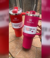 Target launched limited edition Valentine's Day Stanley tumblers on Dec. 31, which quickly sold out.
Mandatory Credit:	melissa_mar