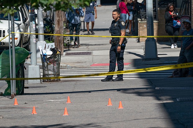 Homicides in the US declined in 2023 compared to the year prior, including in cities like New York.
Mandatory Credit:	Theodore Parisienne/For NY Daily News/Getty Images