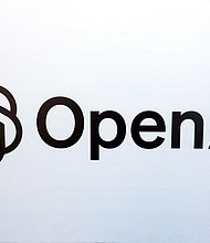 The logo of US artificial intelligence company OpenAI is pictured during a talk by its co-founders at the campus of Tel Aviv University in Tel Aviv in June 2023.
Mandatory Credit:	Jack Guez/AFP/Getty Images