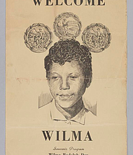 A 1960 souvenir program for Wilma Rudolph Day in Clarksville, Tennessee, near Rudolph’s hometown of St. Bethlehem. The event celebrated her achievements in the 1960 Summer Olympics.