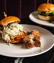 Gourmet sandwiches, like the Beer Battered Fish Sandwich (3 oz. Icelandic Cod, Lemon Dill Aioli, Fennel Slaw, and Pickled Fresno Chilis, served with Garlic Parmesan Steak Fries) will make their debut on the menu at Bungalow, exclusively for lunch.
Photos: ALife Hospitality Group