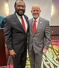 Congressman Al Green and Pearland Mayor Kevin Cole