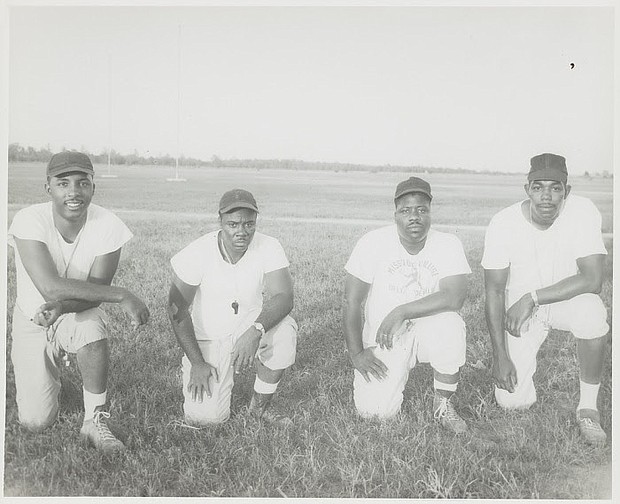 Mississippi Vocational College (now Mississippi Valley State College) football coaches, circa 1954-1957.