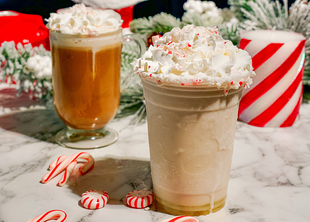 Sugar Frk’s White Chocolate Peppermint Latte and Frozen Daiquiri celebrate our favorite flavors of the holiday season all winter long. Photos: JRMH Photos