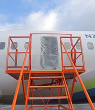 The depressurized plane sparked an investigation by federal officials and fresh scrutiny on Boeing and the 737 Max 9 models used by airlines in the US.
Mandatory Credit:	National Transportation Safety Board