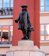 A statue of William Penn stands at Welcome Park in Philadelphia, Monday, January 8.
Mandatory Credit:	Matt Rourke/AP