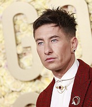 Barry Keoghan at the 2024 Golden Globe Awards in Beverly Hills.
Mandatory Credit:	Michael Tran/AFP/Getty Images