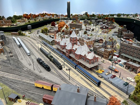 When you think of a model railroad, the tradition of a train circling a Christmas tree may come to mind.