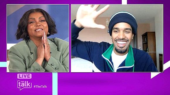Thursday on "The Talk" Taraji P. Henson gets a big surprise meeting artist C5 who recently posted a viral video …