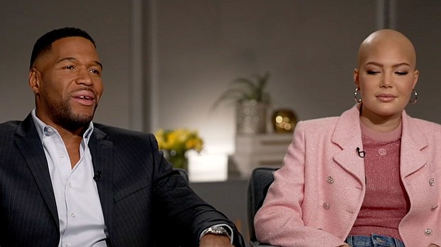 “Good Morning America” anchor Michael Strahan sat beside his 19-year-old daughter, Isabella, as the two revealed that she is battling medulloblastoma.
Mandatory Credit:	ABC